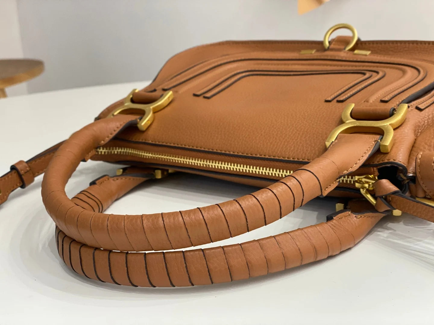 Vintage Genuine Leather Saddle Crossbody Bag for Women