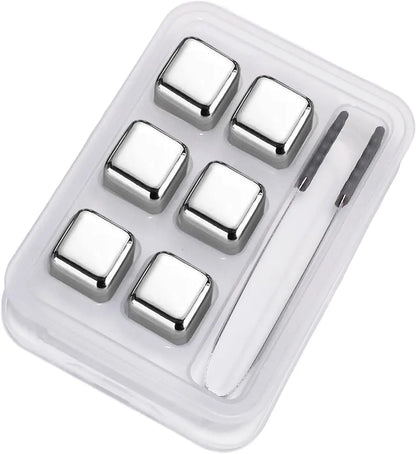 Reusable Stainless Steel Whiskey Stones Set