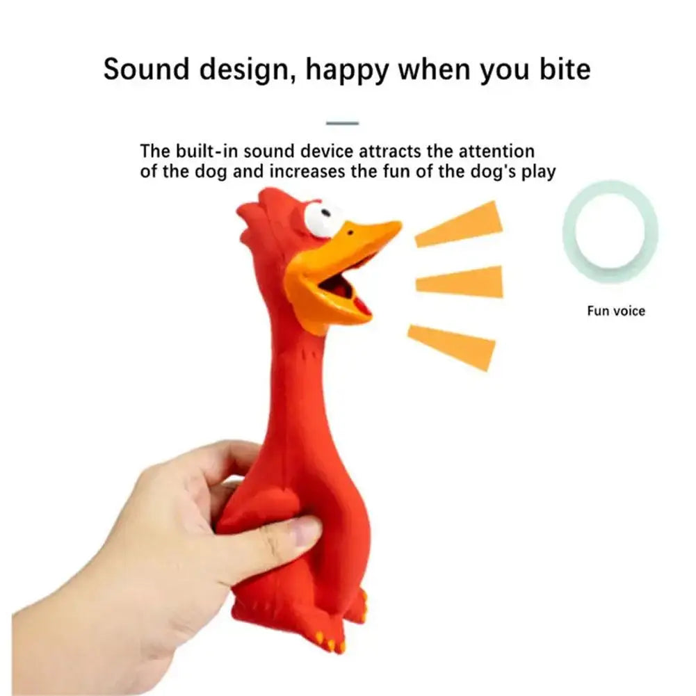 Squeaky Dog Chew Bone Toy
