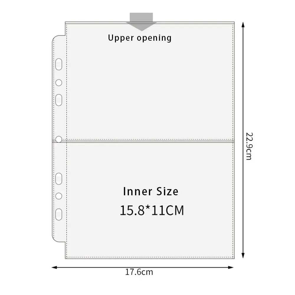 A5 Transparent Binder Sleeves for Photos & Photocards