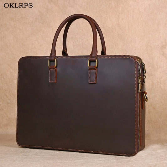 Genuine Leather Executive Briefcase