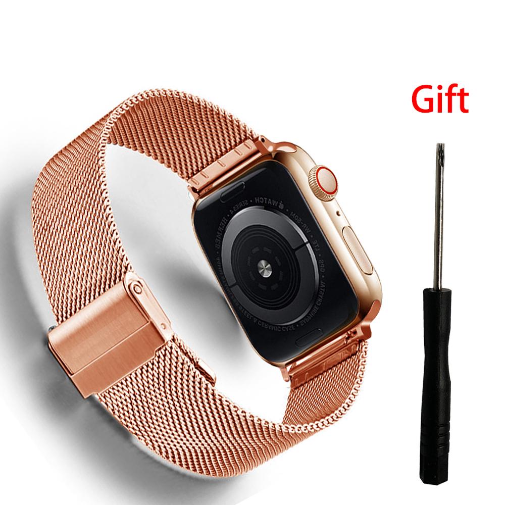 Stainless Steel Women Men Bracelet Band Strap for iWatch