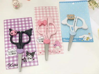 San Liou Cute Cartoon Hello Kitty My Melody Kuromi Scissors