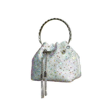 Luxury Rhinestone Bucket Evening Bag