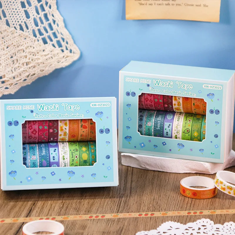 Decorative Masking Tape Rolls for Journaling, Crafts & Gift Wrapping