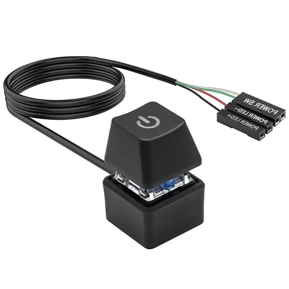 External PC Power Switch Button with LED