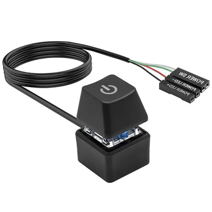 External PC Power Switch Button with LED