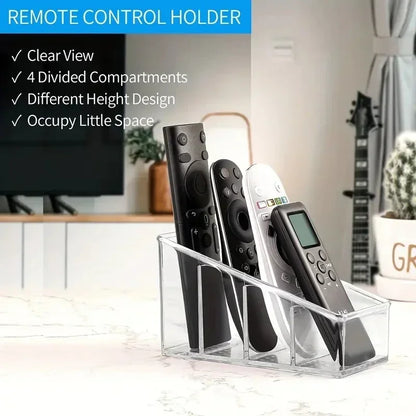 Remote Control Organizer with 4 Compartments