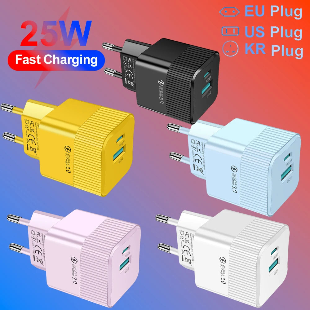 USB-C PD 25W Fast Travel Charger