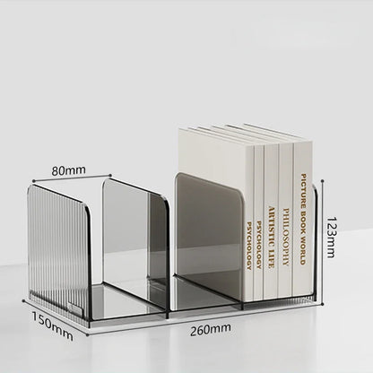 Transparent Stand Bookshelf  Decorative Storage Rack