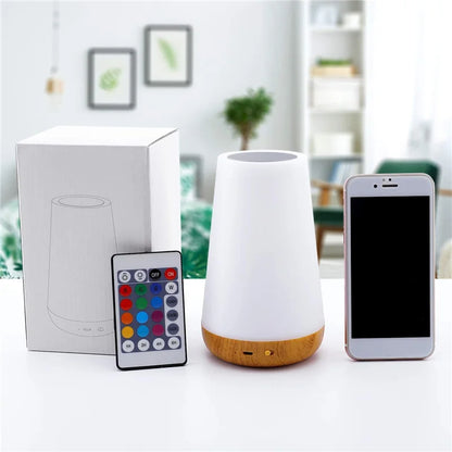 Rechargeable RGB Bedside Lamp with Remote Control