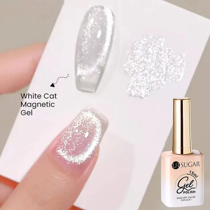 UR SUGAR 15ml White Cat Magnetic Gel Nail Polish