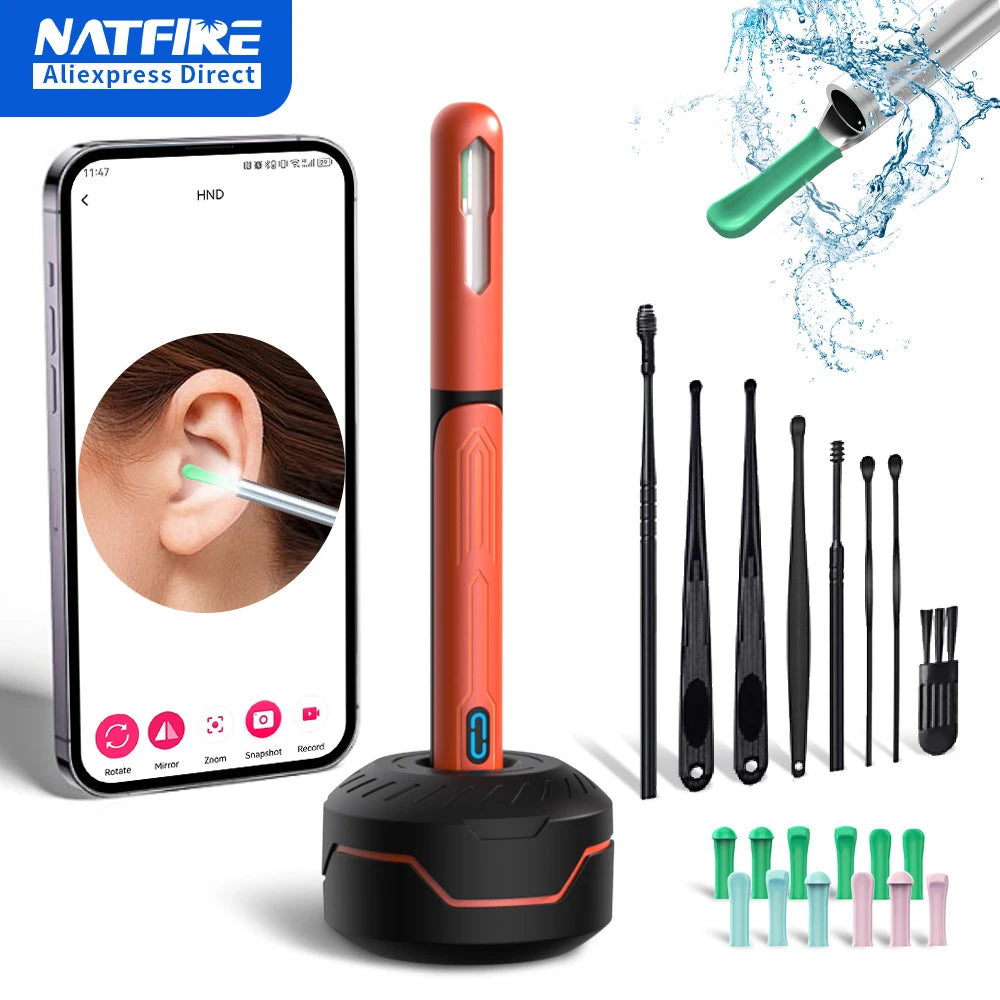 NATFIRE NK3 Pro HD Wireless Ear Cleaner with Camera
