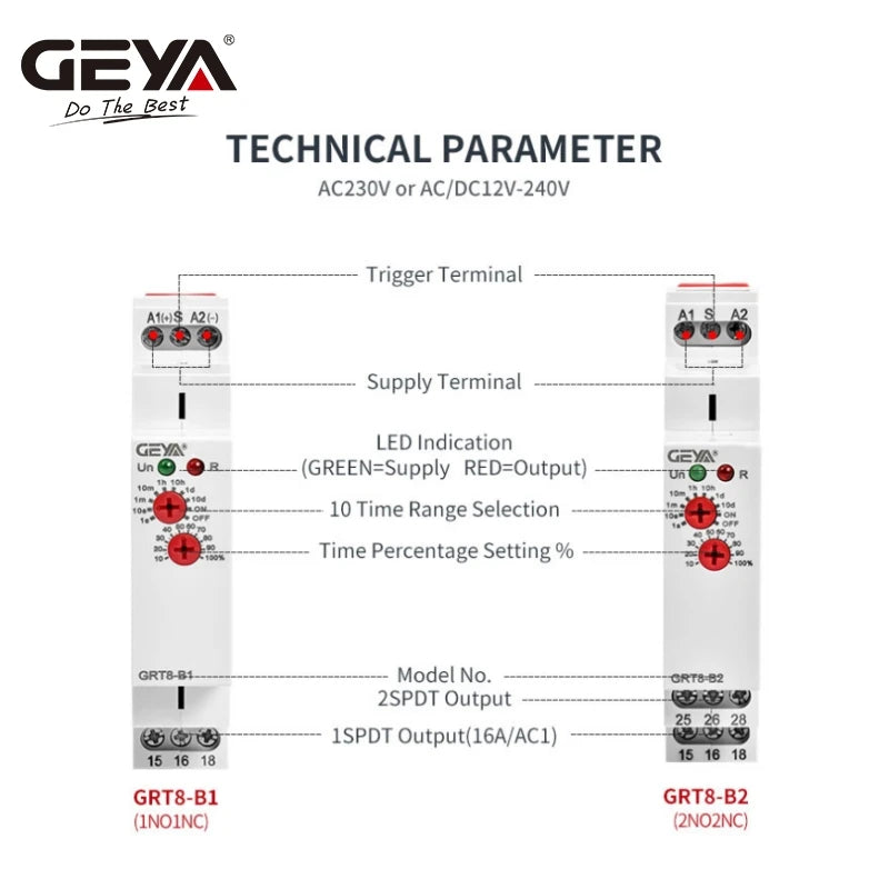 GEYA GRT8-B Off Delay Time Relay