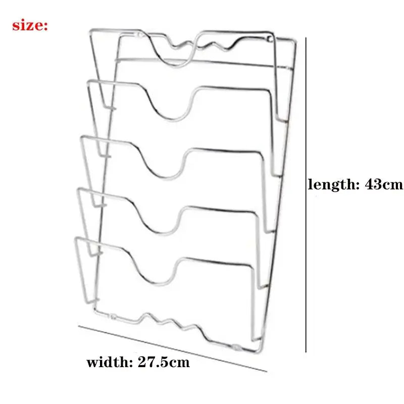 1Pc Kitchen Accessories Stainless Steel Pot Lid Shelf