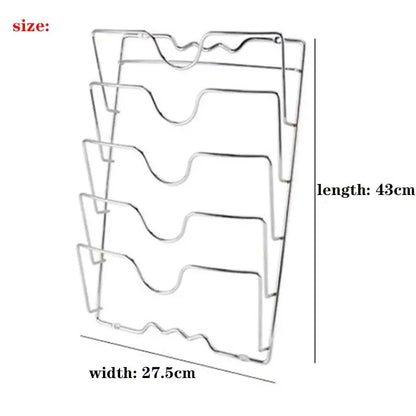 1Pc Kitchen Accessories Stainless Steel Pot Lid Shelf