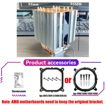 RGB Tower CPU Air Cooler