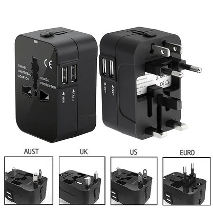 Universal Travel Adapter with USB Ports