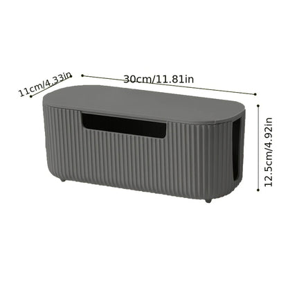 Cable Management Box Kit with Cord Organizer Accessories