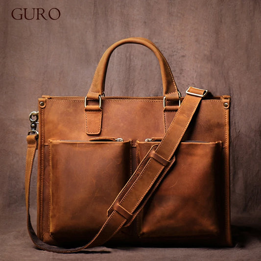 Genuine Leather Executive Briefcase