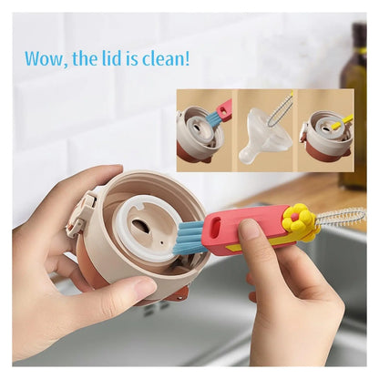 3-in-1 Cup Lid & Crevice Cleaning Brush