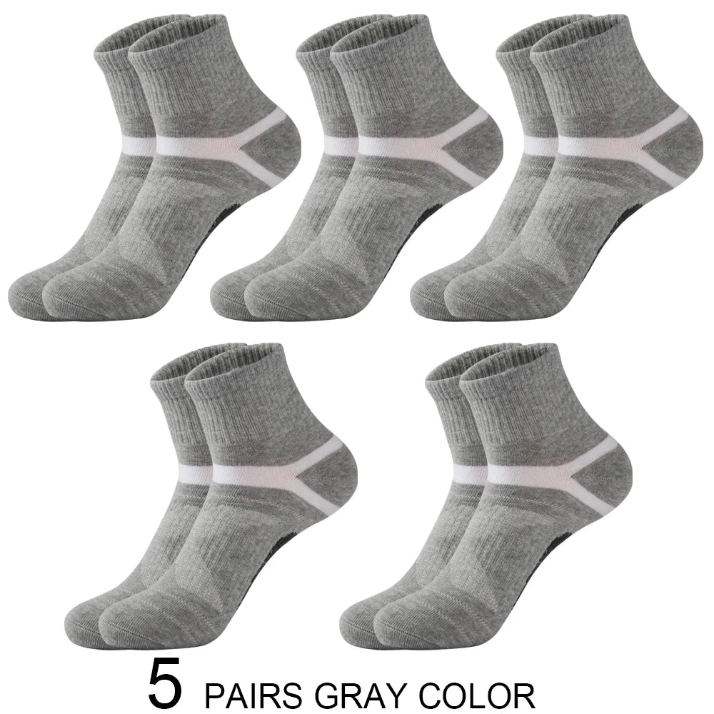 Men’s Cotton Sports Crew Socks 5 Pairs