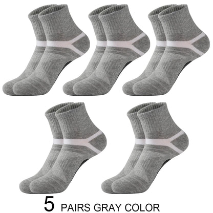 Men’s Cotton Sports Crew Socks 5 Pairs