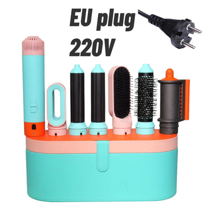 6 in 1 Multi Hair Styler with Hair Dryer & Curling Barrels