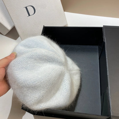 Women’s Angora Rabbit Fur Beret Hat
