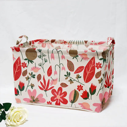 Foldable Fabric Storage Container with Handle
