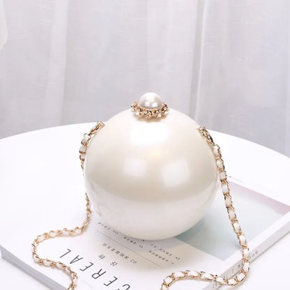 Pearl Sphere Evening Crossbody Bag