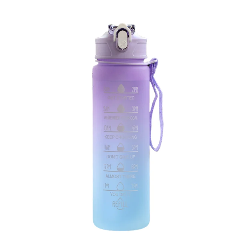 Sports Water Bottle with Time Marker