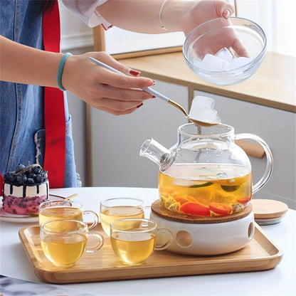 Large Capacity Heat-Resistant Glass Teapot