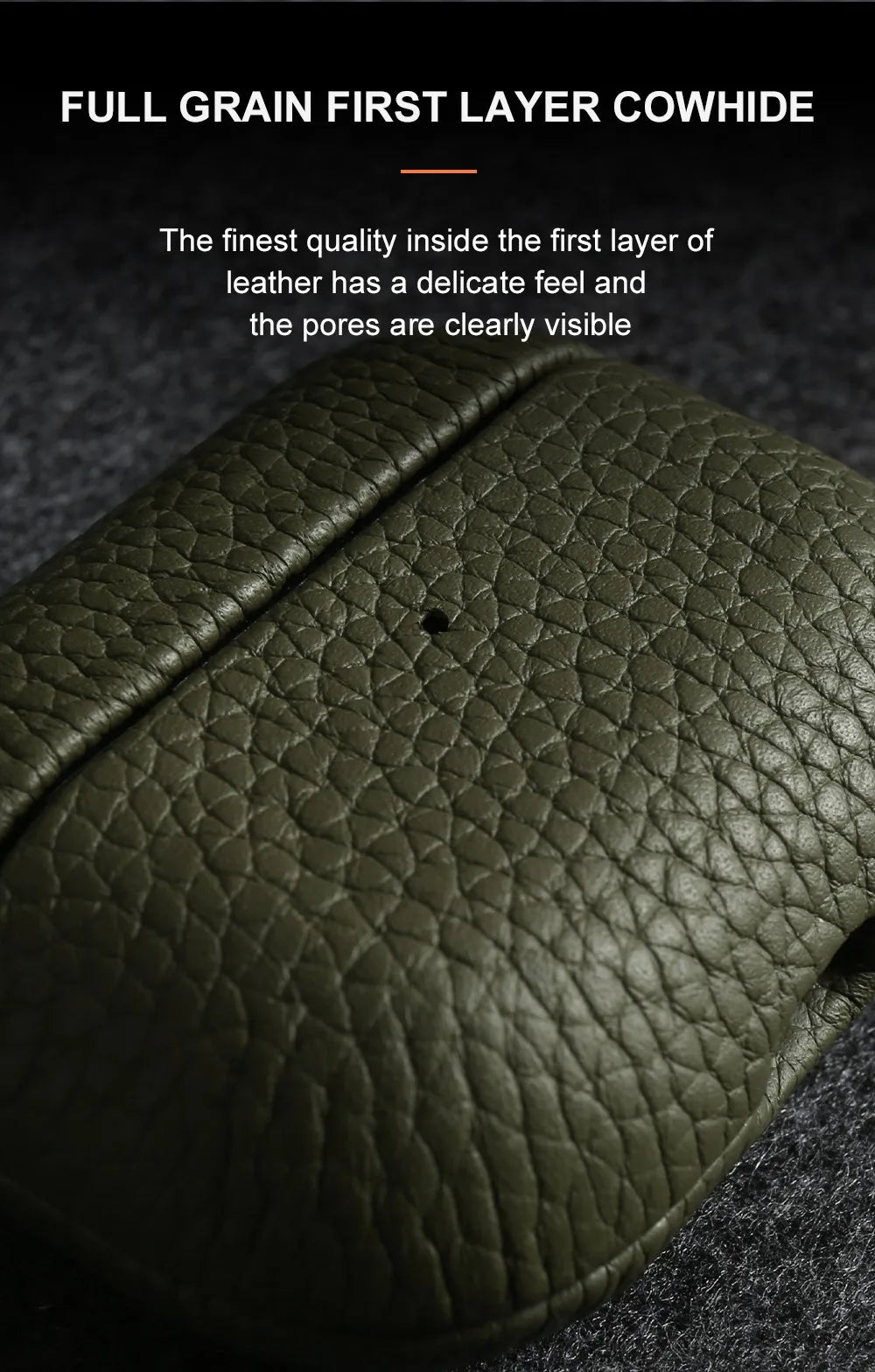 Genuine Leather AirPods Case