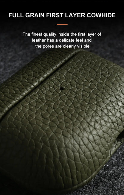 Genuine Leather AirPods Case