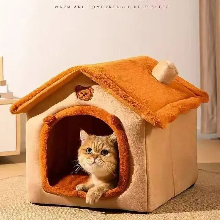 Warm Removable Pet House for Small Dogs & Cats