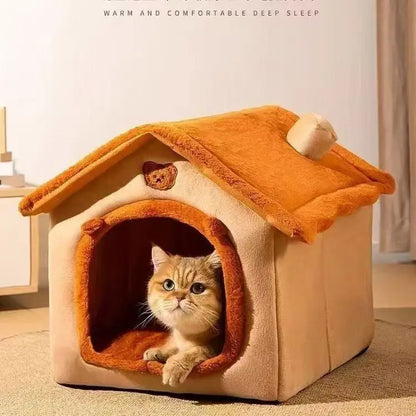 Warm Removable Pet House for Small Dogs & Cats