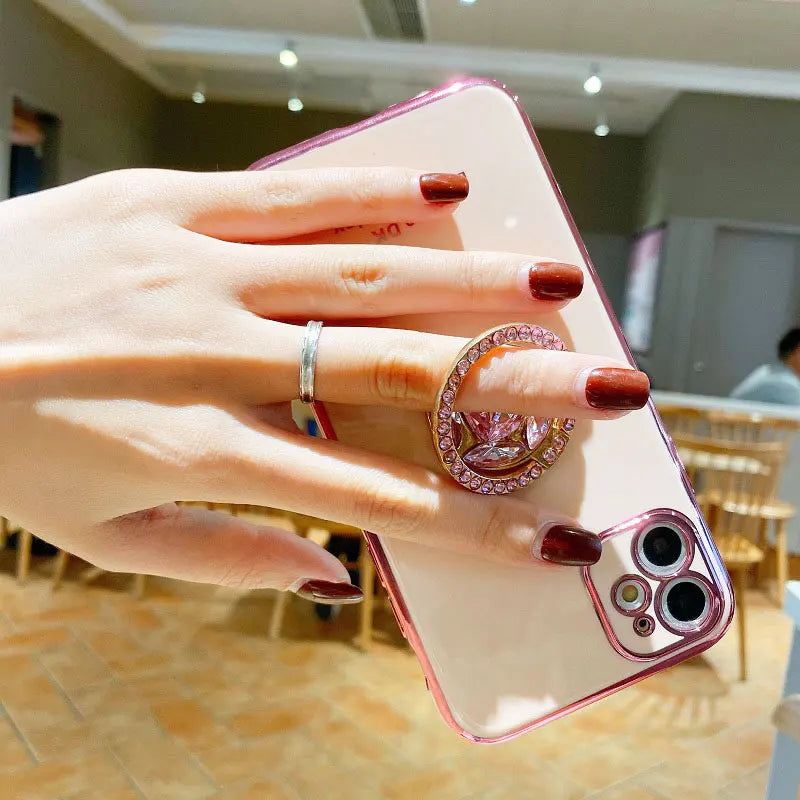 Diamond Ring Cover For Oppo Reno 10 Pro 5G Phone Case