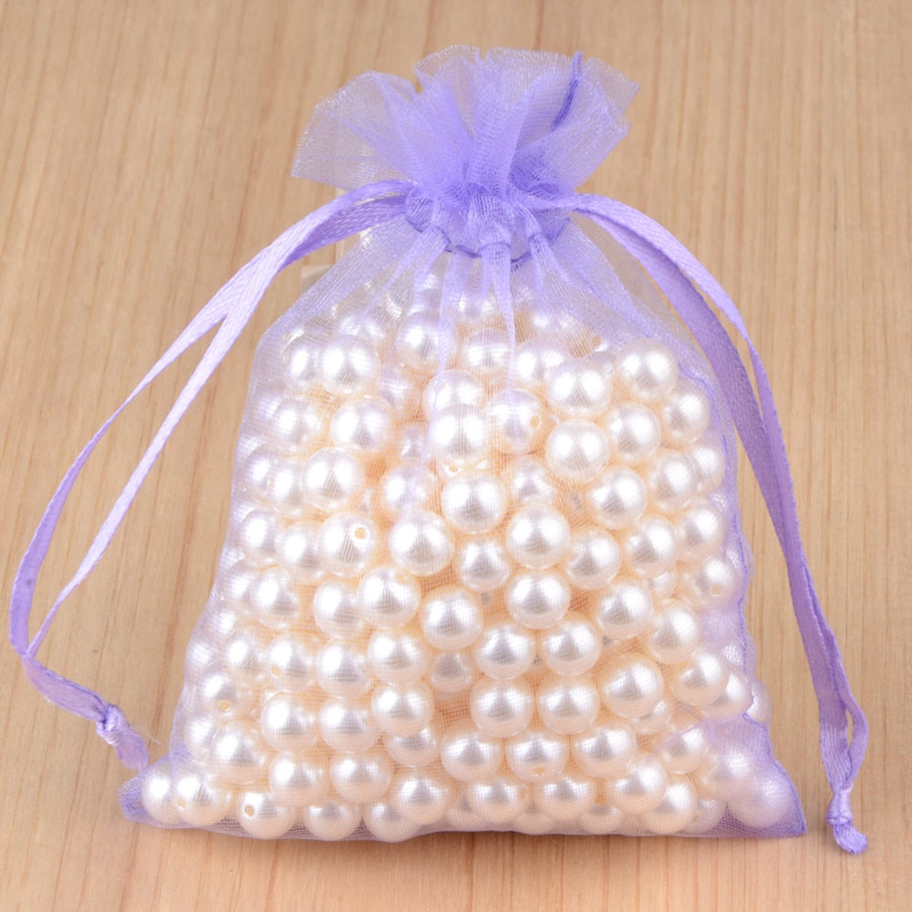 100pcs 24 Colors Jewelry Packaging Bag 5*7 7*9 9*12 10*15cm