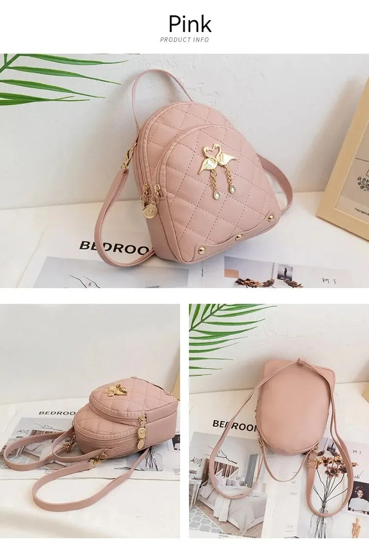 Women’s Compact Mini Backpack with Adjustable Shoulder Straps