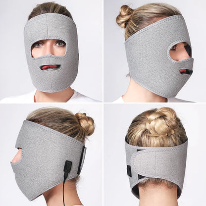 Electric Heated Facial Mask with Red Light Therapy