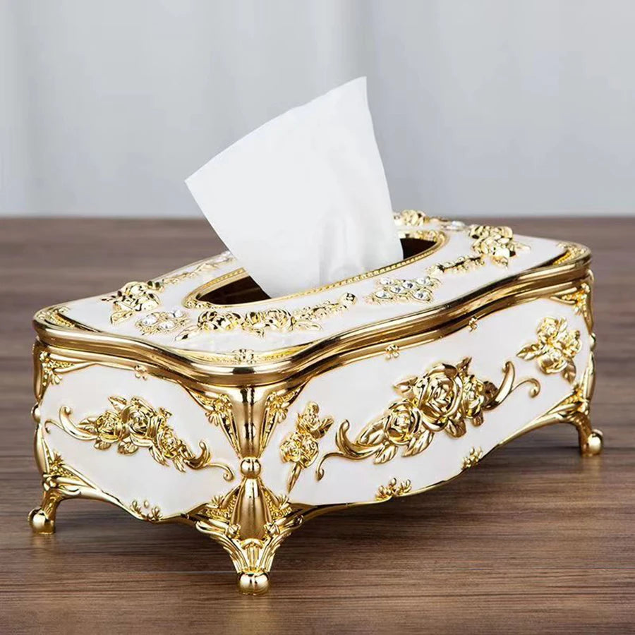 European Luxury Tissue Box Holder