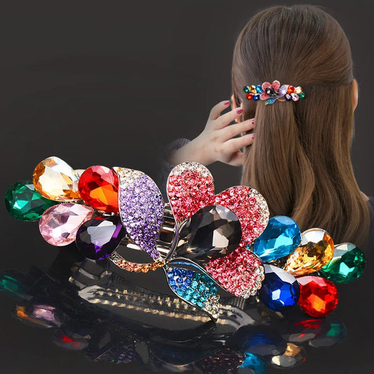 Women’s Rhinestone Hair Barrette Clip