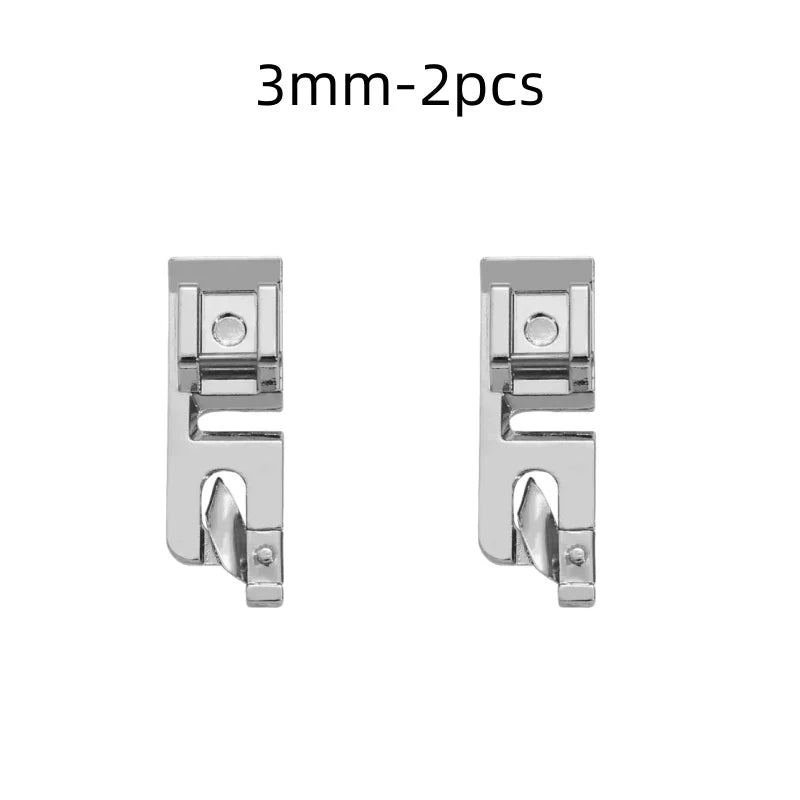Rolled Hem Presser Foot Set for Sewing Machines