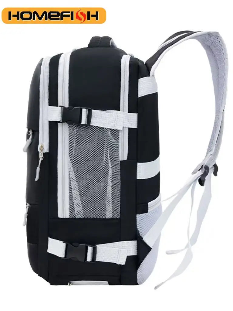 Waterproof Laptop Backpack with USB Charging Port & Luggage Strap