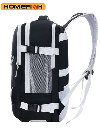 Waterproof Laptop Backpack with USB Charging Port & Luggage Strap