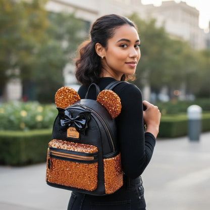 Disney Mickey & Minnie Sequin Backpack