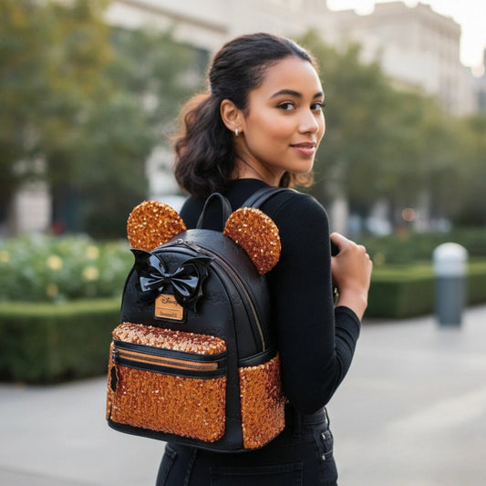 Disney Mickey & Minnie Sequin Backpack
