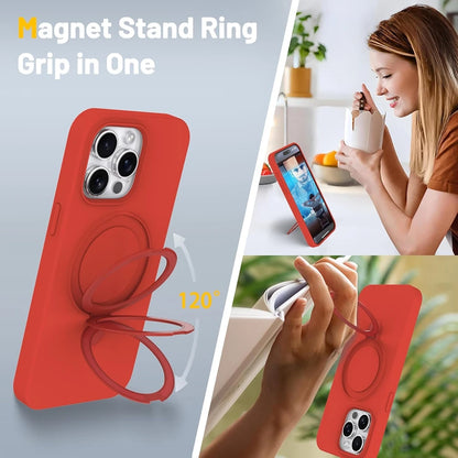 iPhone Case Magnetic Liquid Silicone Matte