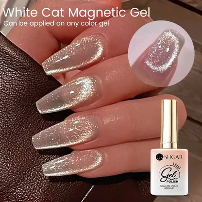 UR SUGAR 15ml White Cat Magnetic Gel Nail Polish